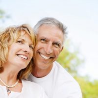 Portrait of a happy mature couple outdoors
