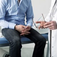 Man discussing his prostate with his family doctor