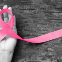 Pink ribbon for breast cancer awareness