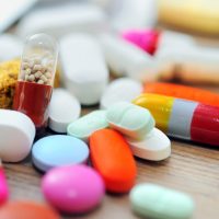 Selection of assorted medications used for treating irritable bowel syndrome