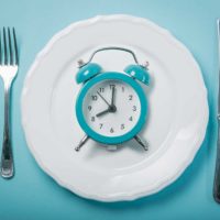 clock on a plate