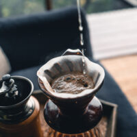 Making drip coffee