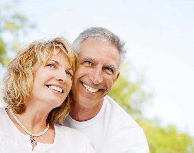 Portrait of a happy mature couple outdoors