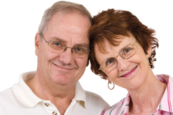 Image of an elderly couple happy because erectile dysfunction has been dealt with 