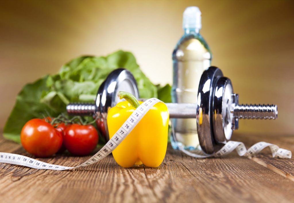 Healthy lifestyle concept diet and fitness