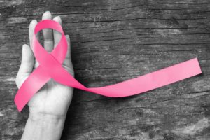 Pink ribbon for breast cancer awareness