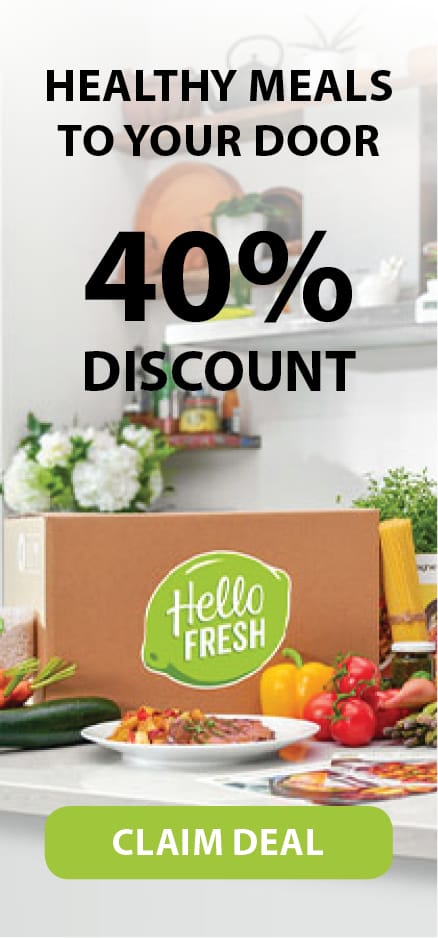 Save 40% with HelloFresh